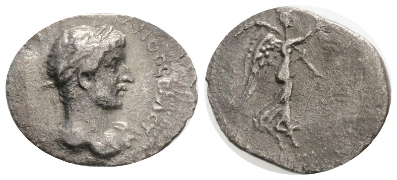 CAPPADOCIA, Caesarea. Hadrian, 117-138 AD. AR Hemidrachm (1.4 g. 16,3 mm.) yr. 4...