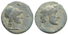 Roman Provincial
LYCAONIA, Iconium, Antoninus Pius (138-161 AD) AE Bronze (17,4 mm, 3,6 g)
Obv: ANTONINVS AVG PIVS. Laureate, draped and cuirassed b...