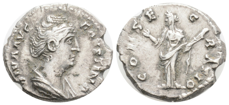 Roman Imperial
Diva Faustina I AD 140-141. Rome. Denarius AR 18,9 mm., 3,3 g.
...