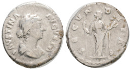 Roman Imperial
Diva Faustina II AD 141. Rome. Denarius AR 3,1 g. 19,4 mm.