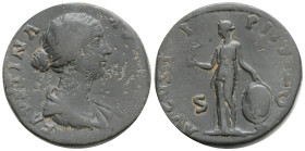 FAUSTINA JUNIOR (DAUGHTER OF ANTONINUS PIUS & WIFE OF MARCUS AURELIUS). AE Sestertius (26,9 g. 30,9 mm.) Rome Mint, ca. A.D. 161.
RIC (Antoninus Pius...