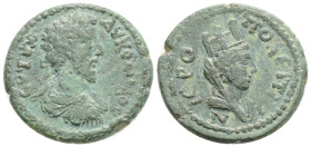 Cilicia. Hieropolis - Kastabala. Commodus and Annius Verus, as Caesars AD 166-177. Bronze Æ
7.1g 22.7mm