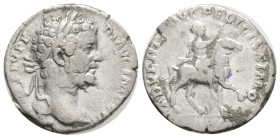 Septimius Severus (AD 193-211). AR denarius (18,3 mm, 2,8 g,) Fine. Rome, AD 196/7. L SEPT SEV PERT-AVG IMP VIII, laureate head of Septimius Severus r...