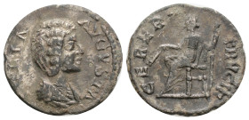 Roman Imperial 
JULIA DOMNA. Denarius. (Ar. 1,9 g / 17,8 mm). 200 AD Rome. Anv: IVLIA AVGVSTA. Bust draped to the right of Julia Domna. Rev: CERERI F...