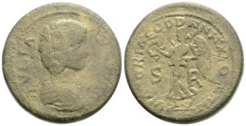 PISIDIEN ANTIOCHIA
Iulia Domna, Gemahlin des Septimius Severus, 193-211 n. Chr. AE-Sesterz 203-209 n. Chr. Vs.: IVLIA AVGVSTA, drapierte Büste n. r.,...