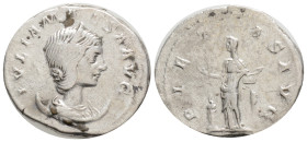 Roman Imperial
Julia Maesa, Augusta, 218-224/5. Denarius (Silver, 22,8 mm, 5 g,)Rome, 218-222. IVLIA MAESA AVG Draped bust of Julia Maesa to right. R...