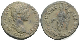 Pisidia, Antiochia. Caracalla. A.D. 198-217. AE 24 (22,9 mm, 5 g,). Struck ca. A.D. 205. IMP CAES M AVR ANTONINVS A, laureate, draped and cuirassed bu...