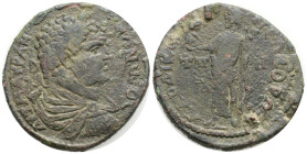 Roman Provincial
Caracalla Æ26 of Laodicea, Phrygia. AD 198-217. 19,1 g. 36 mm. Radiate, draped and cuirassed bust right / ΛΑΟΔΙΚΕΩΝ ΝΕΩΚΟΡΩΝ, TΠ H...