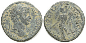 Roman Provincial
Pisidia, Antioch. Caracalla. A.D. 198-217. AE 23 (23 mm, 5.6 g,) IMP CAES M AV ANTONINVS, laureate head right / ANTIOCH GENI COL CAS...
