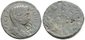 Cilicia. Mallos. Pseudo-autonomous issue AD 249-251.
Bronze Æ, 31,2 mm, 19,4 g.
SACRA SINATVS, draped and veiled bust of the Senate right / MALLO CO...