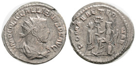 Roman Imperial Coins
Gallienus. A.D. 253-268. BI antoninianus (22,3 mm, 3.9 g, 12 h). Samosata, A.D. 258-260. IMP C P LIC GALLIENVS P F AVG, radiate,...