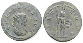 Roman Imperial
Gallienus AD 253-268. Rome. Antoninianus Æ silvered 21,9 mm., 3,1 g.
GALLIENVS AVG, radiate and cuirassed bust right / VIRTVS AVG, Vi...