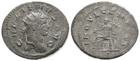 Gallienus, 253-268 AD. Antoninianus. 3.6 g. 24,7 mm. Rome.
Obv: GALLIENVS AVG. Bust of Gallienus, radiate, draped, right.
Rev: INDVLGENT AVG, P. Ind...