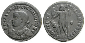 Roman Imperial
Licinius II, as Caesar AD 317-324. Antioch. Follis Æ, 19,4 mm. 2,3 g.
D N VAL LICIN LICINIVS NOB C, pearl-diademed bust left, wearing...