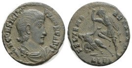 Roman Imperial
Constantius II Æ Centenionalis. Alexandria, AD 351-355. D N CONSTANTIVS P F AVG, pearl-diademed, draped and cuirassed bust right / FEL...