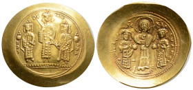 Byzantine Coins
ROMANUS IV DIOGENES with EUDOCIA, MICHAEL VII, CONSTANTIUS and ANDRONICUS (1068-1071). GOLD Histamenon Nomisma. Constantinople. 4,38 ...