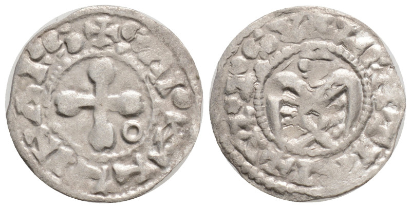 Medieval
France, Valence. Anonymous Bishops (1157-1276 AD) AR Denier (18,5 mm, ...