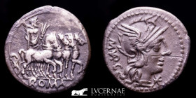 M. Vargunteius Silver Denarius 3,66 g. 20 mm. Rome 130 A.D. Good very fine