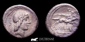L. Calpurnius Piso Frugi Silver Denarius 3,76 g., 18 mm. Rome 90 B.C. gVF