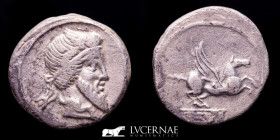 Q Titius Silver Denarius 3.75 g., 17 mm. Rome 90 BC gVF