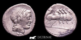 Anonymous Silver Denarius 3,71 g., 18 mm. Rome 86 BC. gVF