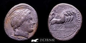 Anonymous Silver Denarius 3,49 g., 20 mm. Rome 86 BC. gVF