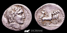Anonymous Silver Denarius 3.66g., 20 mm. Rome 86 BC. gVF