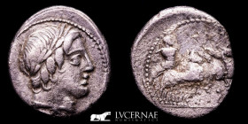Anonymous Silver Denarius 3.58 g., 21 mm. Rome 86 BC. gVF