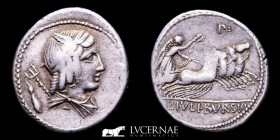 L. Julius Bursio Silver Denarius 3,88 g., 20 mm. Rome 85 B.C. Good very fine