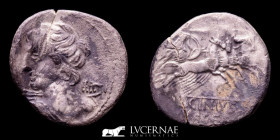 C. Licinius C.f. Macer Silver Denarius 3,62 g., 20 mm. Rome 84 B.C. GVF