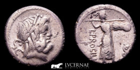 L. Procilius Silver denarius 3.75g. 18 mm. Rome 80 B.C. Good very fine (MBC)