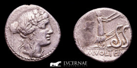 M. Volteius M. f. Silver Denarius 3,25 g. 16 mm. Rome 78 B.C. nEF