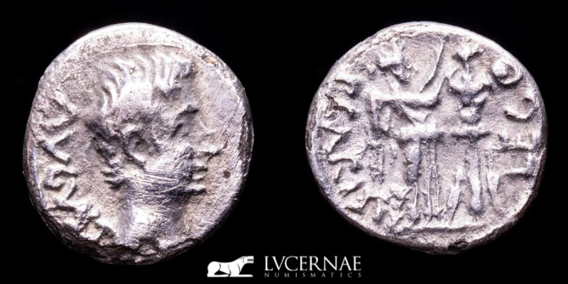 Roman Imperial - Augustus (27 B.C. - 14 A.D.) Silver quinarius (1,61 g. 13 mm.)....