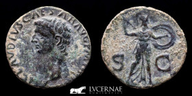 Claudius I (41-54 A.D.) Bronze As 7,92 g., 27 mm. Rome 41-50 A.D. Good very fine (MBC)