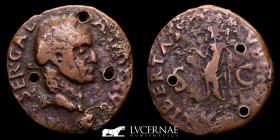 Galba Æ Bronze As 6.36 g., 27 mm. Rome 68 a.D. Good very fine