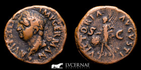 Vitellius Bronze As 11,46 g 28 mm Tarraco 69 AD GVF