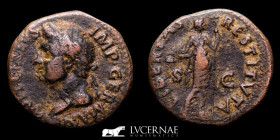 Vitellius Bronze As 10,06 g. 26 mm. Tarraco 69 A.D. GVF