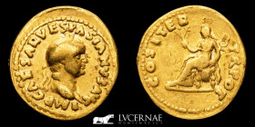 Vespasian Gold Aureus 6,99 g. 20 mm. Lugdunum 70 A.D. Good very fine