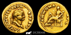 Vespasian Gold Aureus 7,07 g. 19 mm. Rome 78-79 A.D. Good very fine