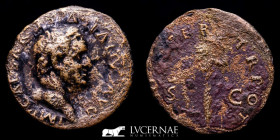 Vespasian Æ Bronze As 8.15 g. 27 mm. Lugdunum 70 AD gVF