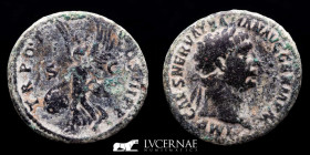Trajan Æ Bronze As 10.65 g. 28 mm Rome 101/2 A.D. gVF