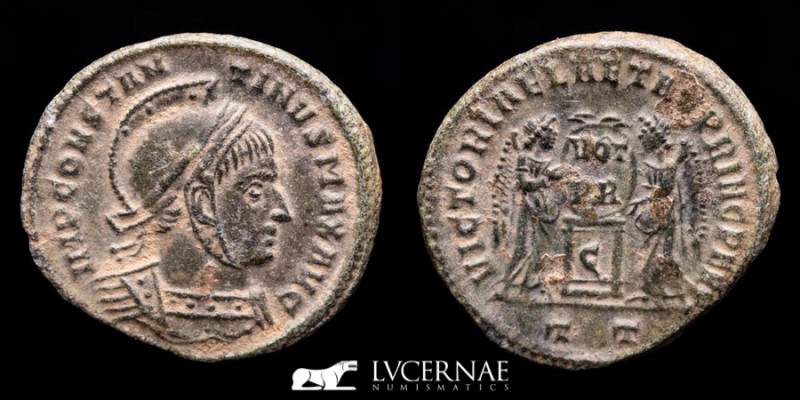 Roman Empire - Constantine I. A.D. 307/10-337. 
Æ Silvered follis (3.11 g, 18 mm...