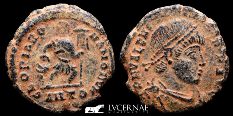 Roman Empire - Valens, AE Follis (2.43 g., 17 mm.) of Antioch. AD 364-367. 

DN ...
