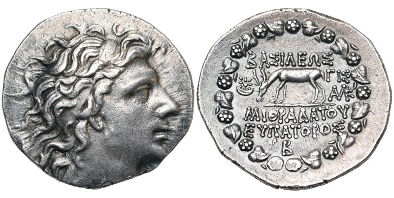 ROYAUME DU PONT, Mithridate VI Eupator (120-63), AR tétradrachme, 85-84 av. J.-C...