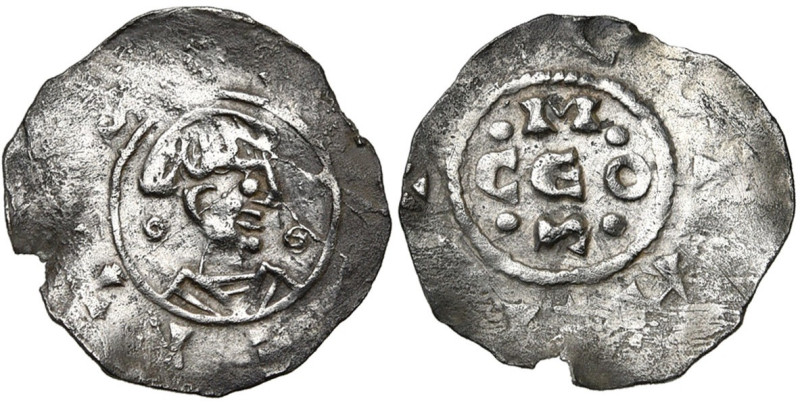 NAMUR, Comté, Albert III (1063-1102), AR denier, Dinant. D/ [+ ALB]ERTVS B. à d....