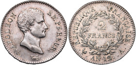 FRANCE, Napoléon Ier (1804-1814), AR 2 francs, an 13 (sur 12) A, Paris. Gad. 495. Nettoyé. Fines griffes.

Très Beau à Superbe