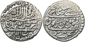 IRAN, SAFAVID `Abbas II (AD 1642-1666/AH 1052-1077) AR abbasi, AH 1063, Tabriz. Farahbakhsh type 85; SICA 9, -; Album 2646; K.M. 169-1. 7,32 g. Knicks...