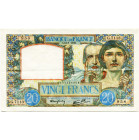 FRANCE, Banque de France, 20 francs, 8.1.1942. Travail et Science. Pick 92c. Rare. Trous d'épingle. Traces de plis.

Très Beau
