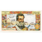 FRANCE, 5000 francs, 10.7.1958. Henri IV. Pick 135a. Traces de plis.

Très Beau
