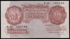Ten Shillings Catterns B223, First Series V39 100184 EF
Estimate: GBP 40 - 70